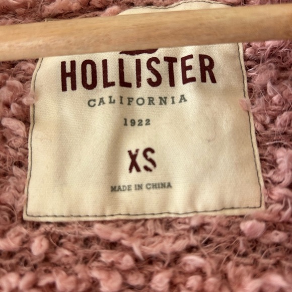 Hollister Cozy Pink Oversized Cardigan Sweater - Picture 3 of 3
